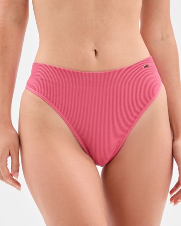 Ribbed Seamfree High Waisted G-String Briefs - Lily Loves