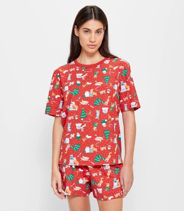 Christmas Short Sleeve Pyjama Set