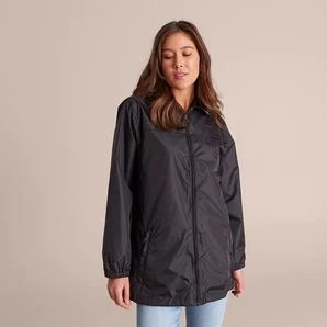 Fold Up Rain Jacket Black Target Australia