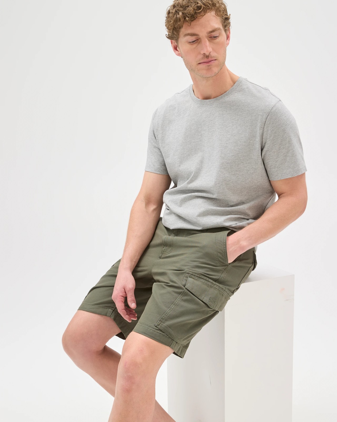 Australian Cotton Cargo Shorts - Khaki 4 of 5