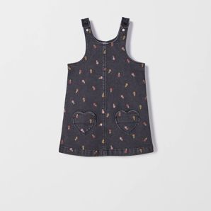 Denim Sleeveless Pinafore Dress product image