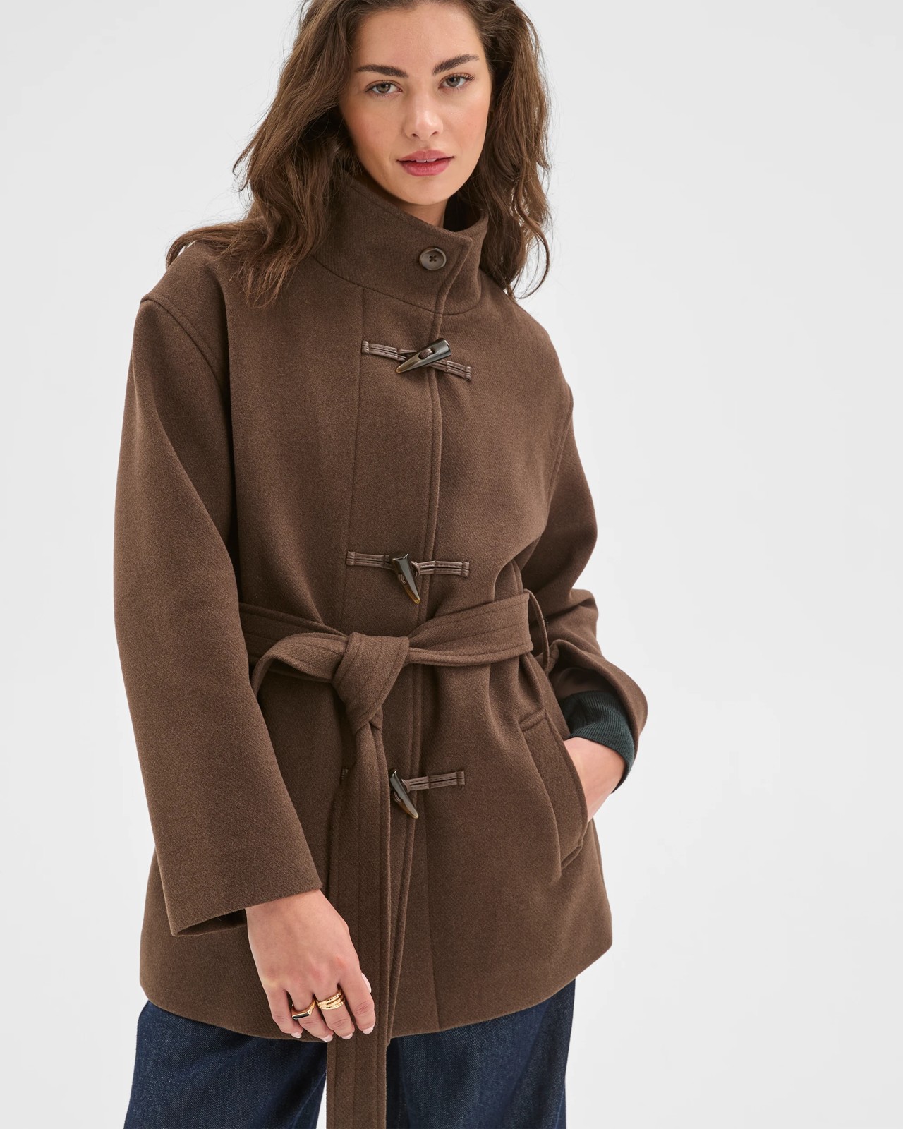 Petites Tie Waist Twill Jacket 4 of 6