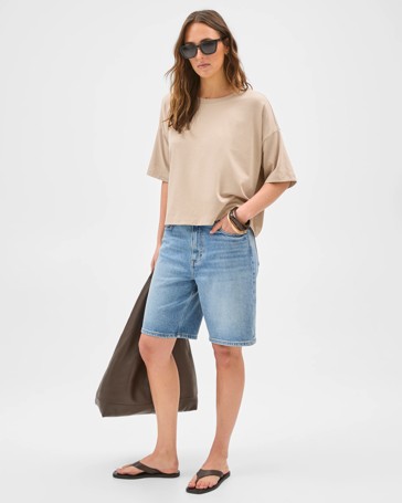 Boy Bermuda Denim Shorts