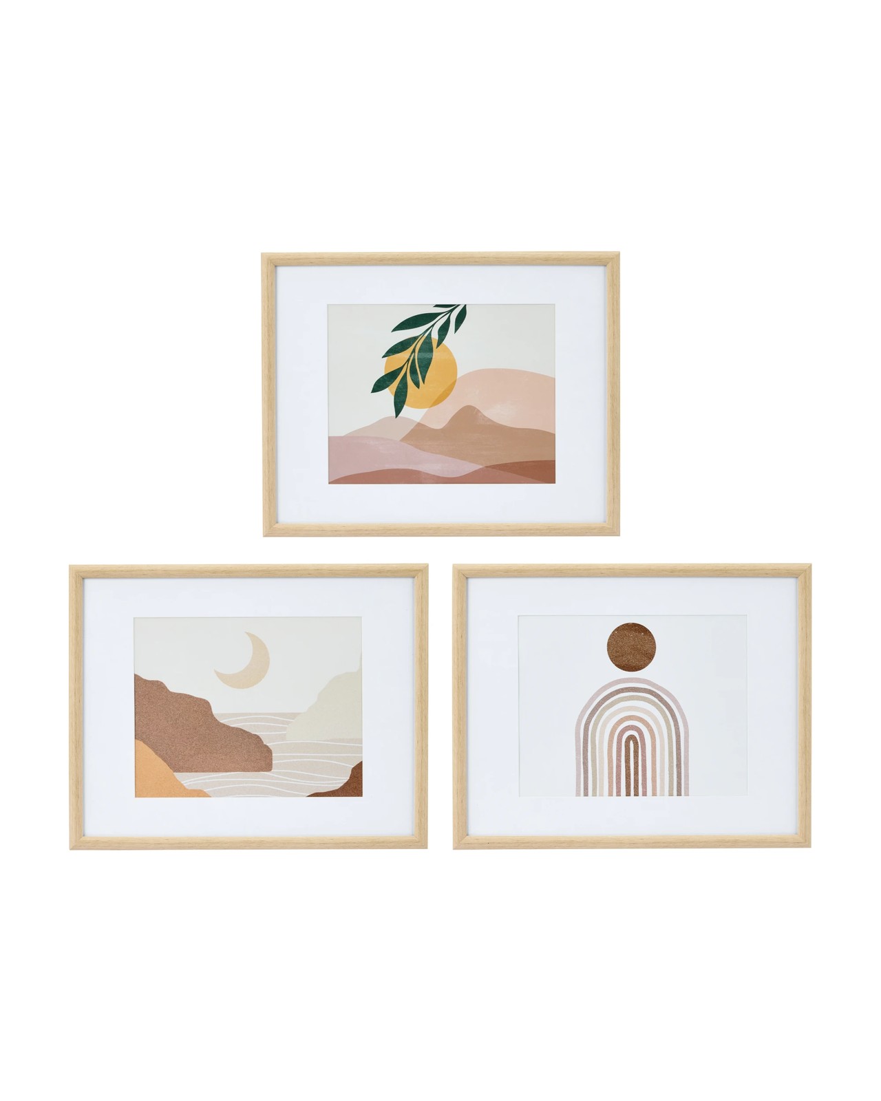 3 Piece Gallery Set, Oak - Anko 2 of 3