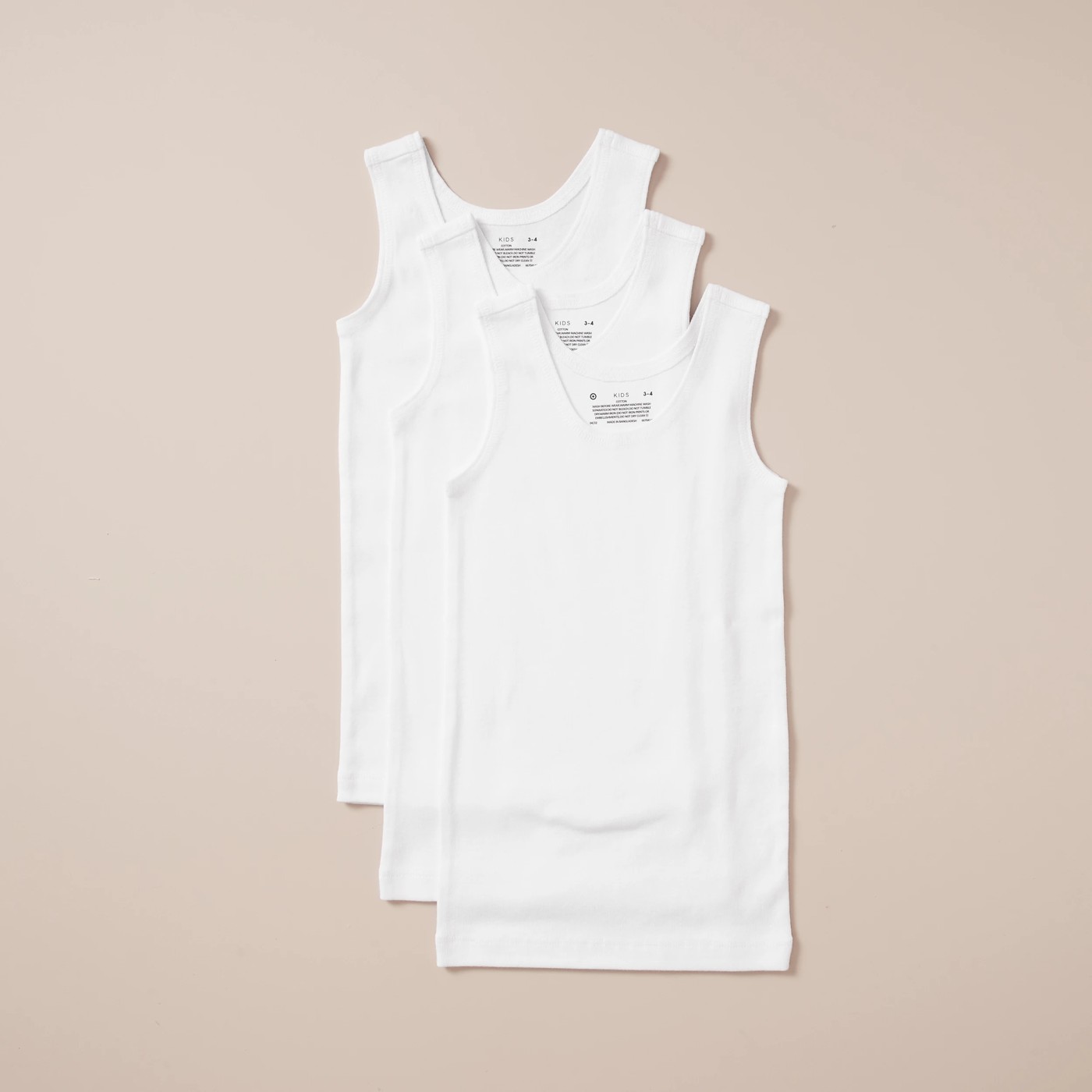 3 Pack Organic Cotton Vests 5 of 5