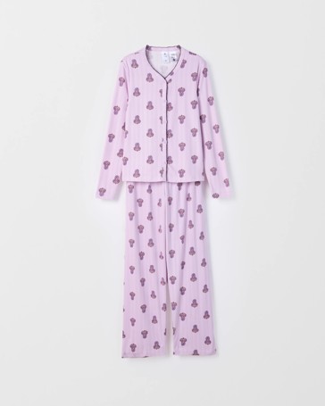Older Girls Cosy Pointelle Cardi Knit Pyjama Set