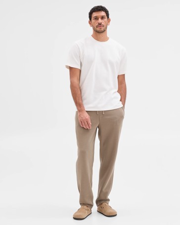 Australian Cotton Blend Uncuffed Trackpants