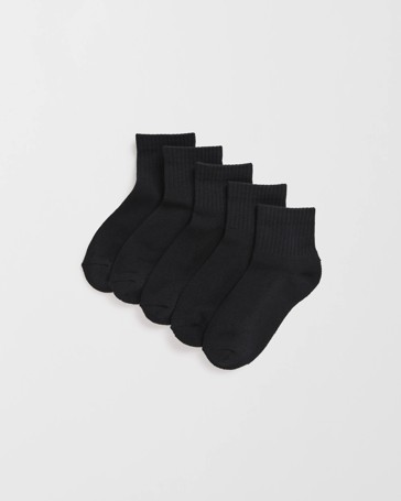 Maxx 5 Pack Core Sports Quarter Crew Socks