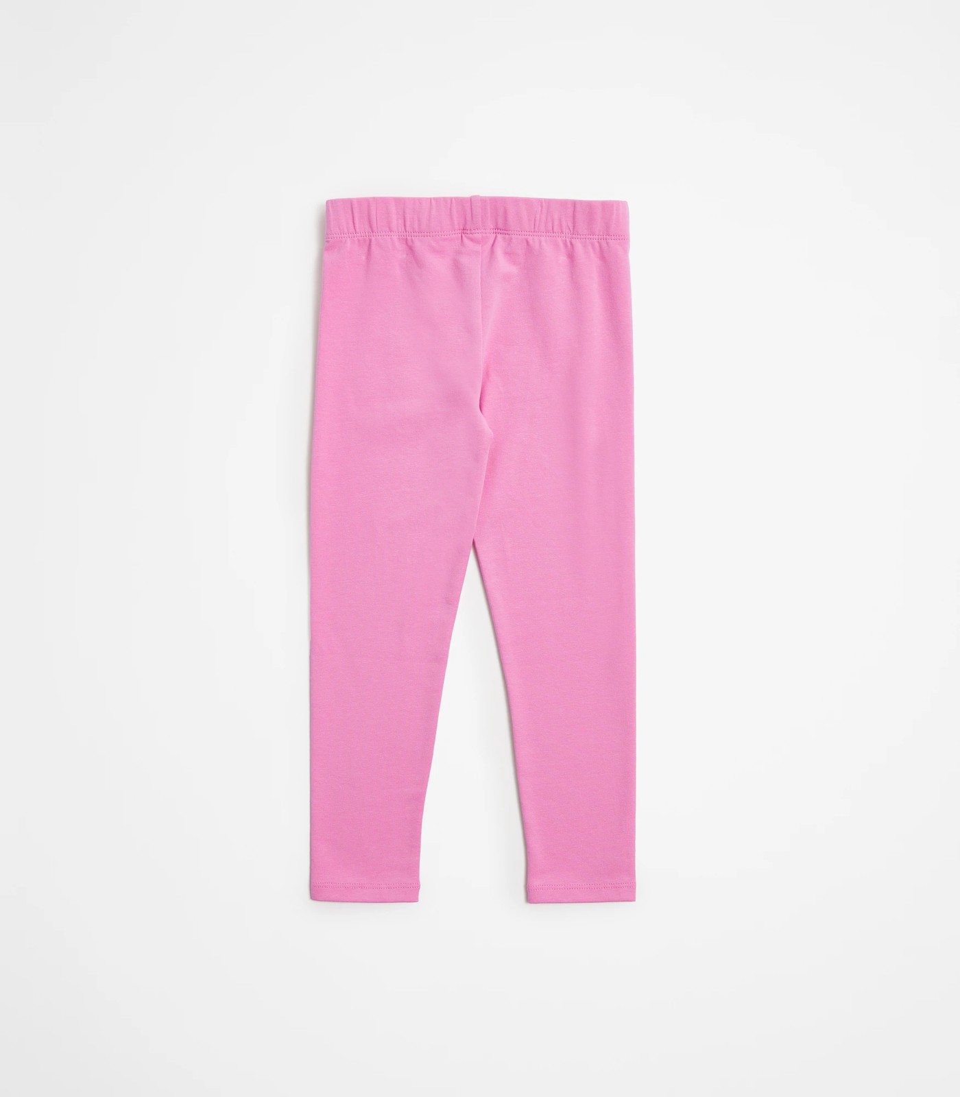 Girls Soft Organic Cotton Leggings | Bright Light Pink