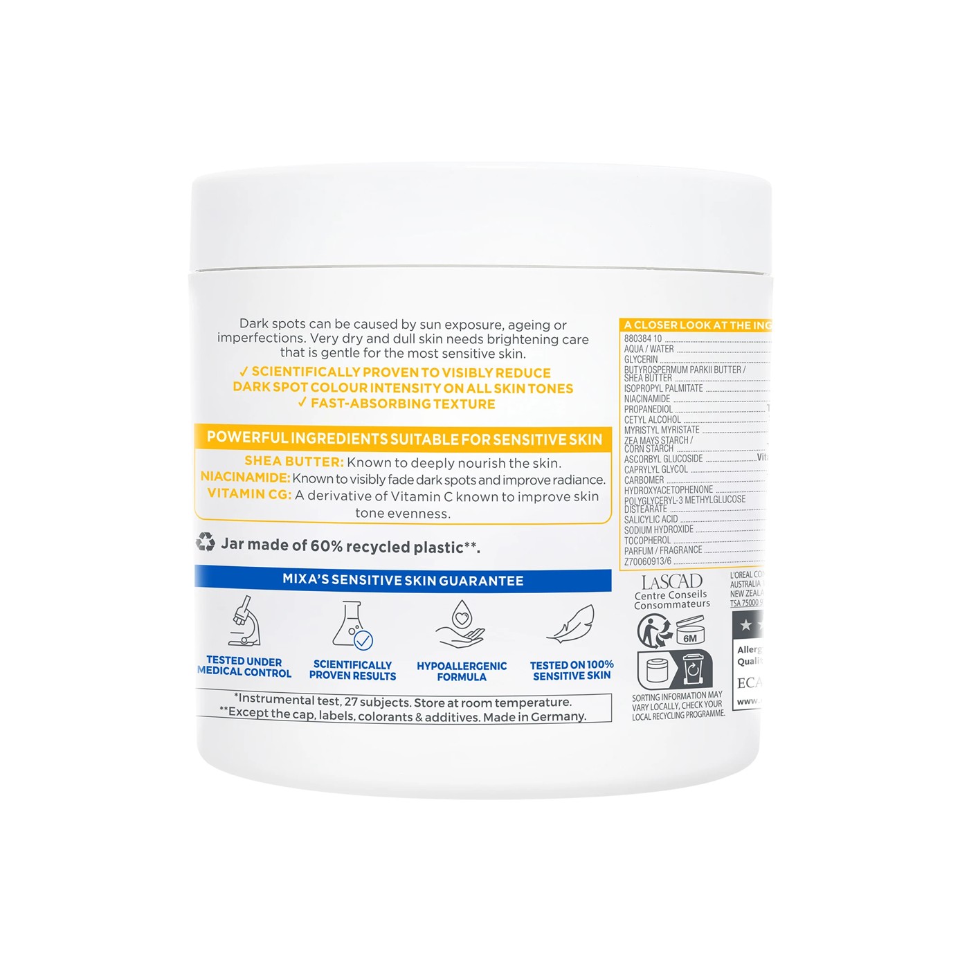 Mixa Niacinamide Bright Moisturising Anti-Dark Spot Cream 400ml 2 of 6