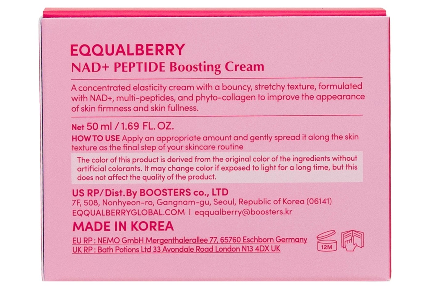 EQQUALBERRY Nad Peptid Cream 50ml 3 of 4