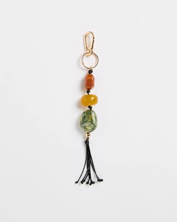 Acrylic Beaded Bag Charm