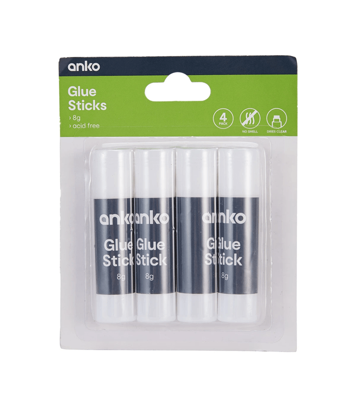 Glue Sticks, 4-Pack