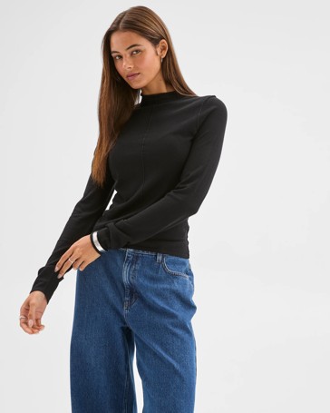 Lily Loves Exposed Seam Skivvy Top