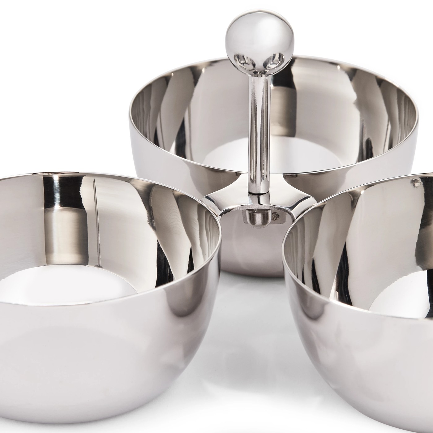 Anko Chrome Serving Bowl Trio 5 of 5