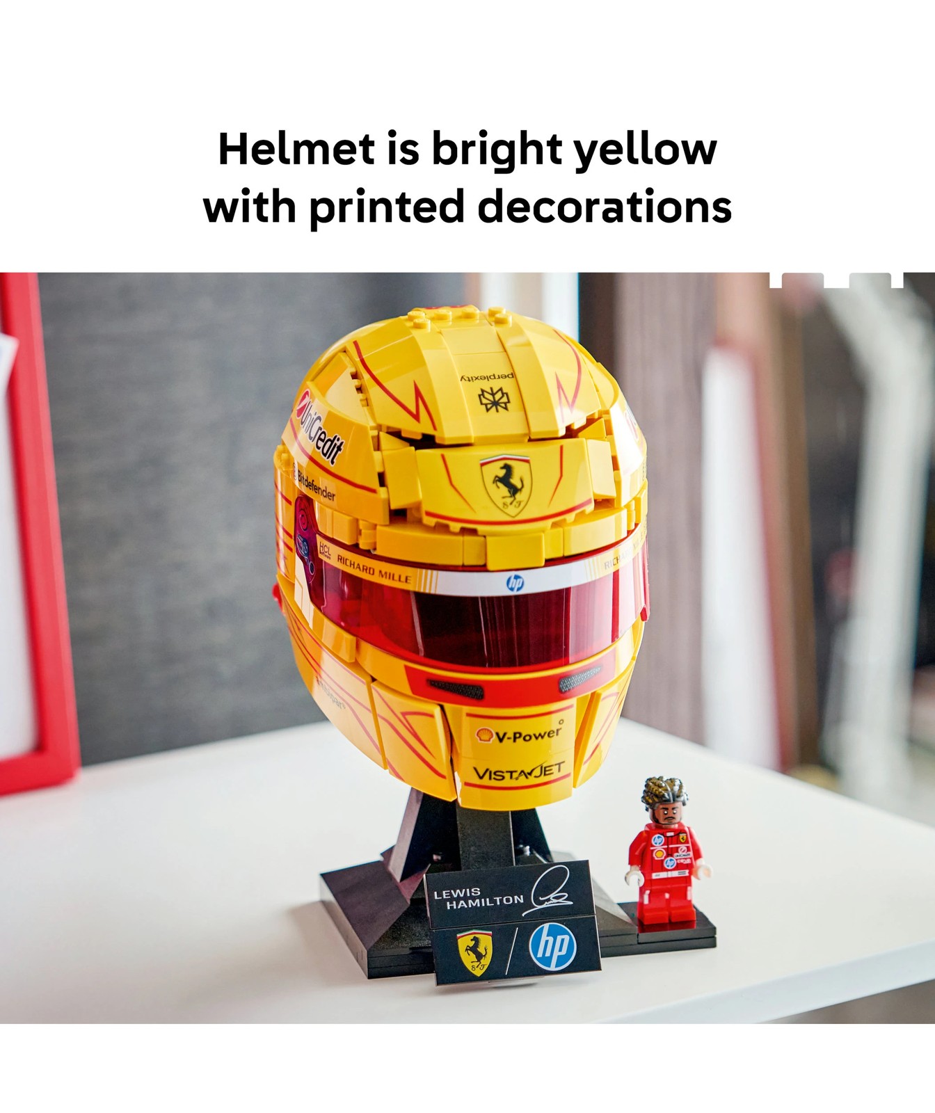 LEGO® Editions Formula 1 Scuderia Ferrari HP Lewis Hamilton Helmet 3 of 6