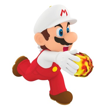Hallmark Keepsake Super Fire Mario Powered Up With Mario Christmas Tree Ornament