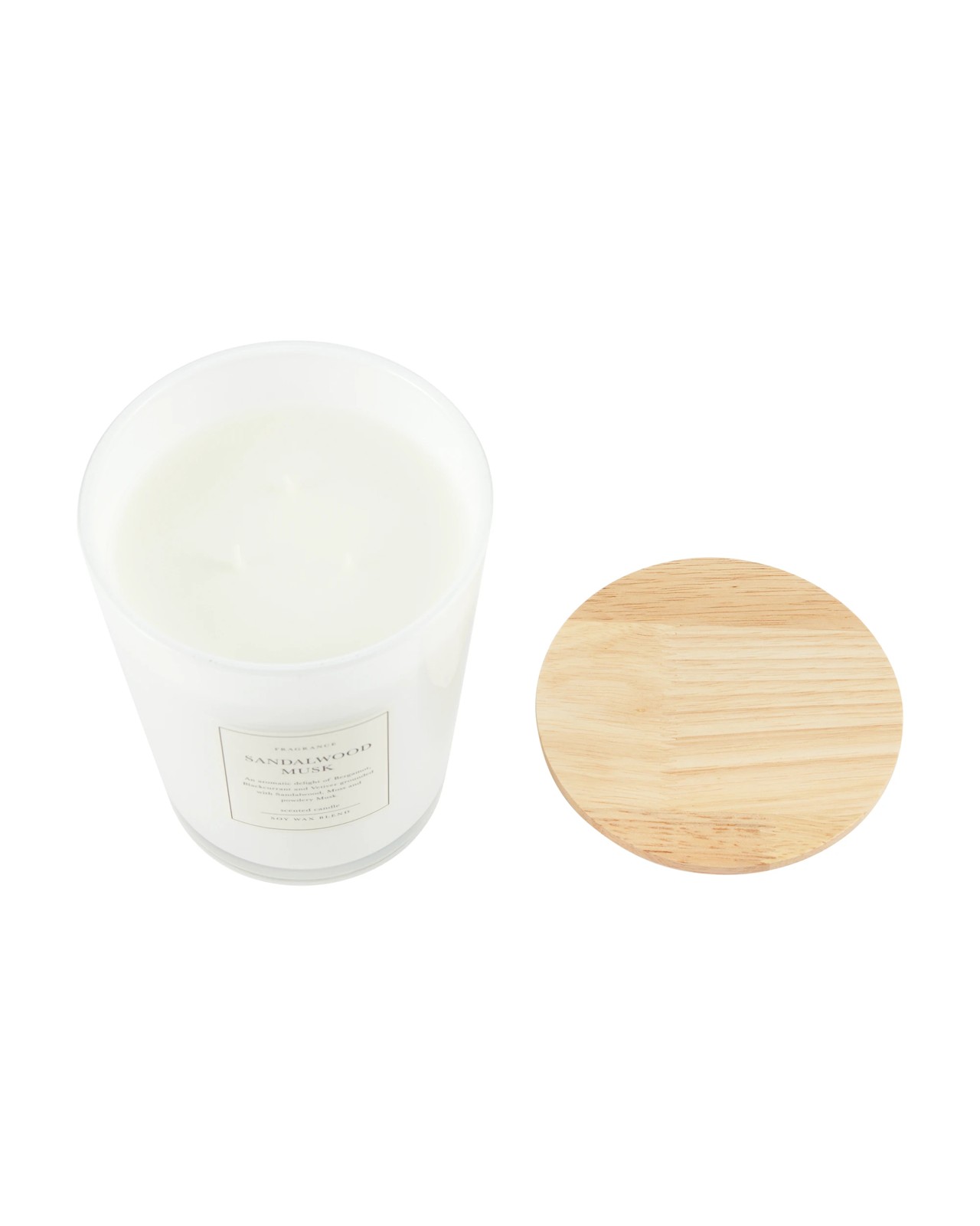 XL Sandalwood Musk Soy Wax Blend Scented Candle - Anko 5 of 6
