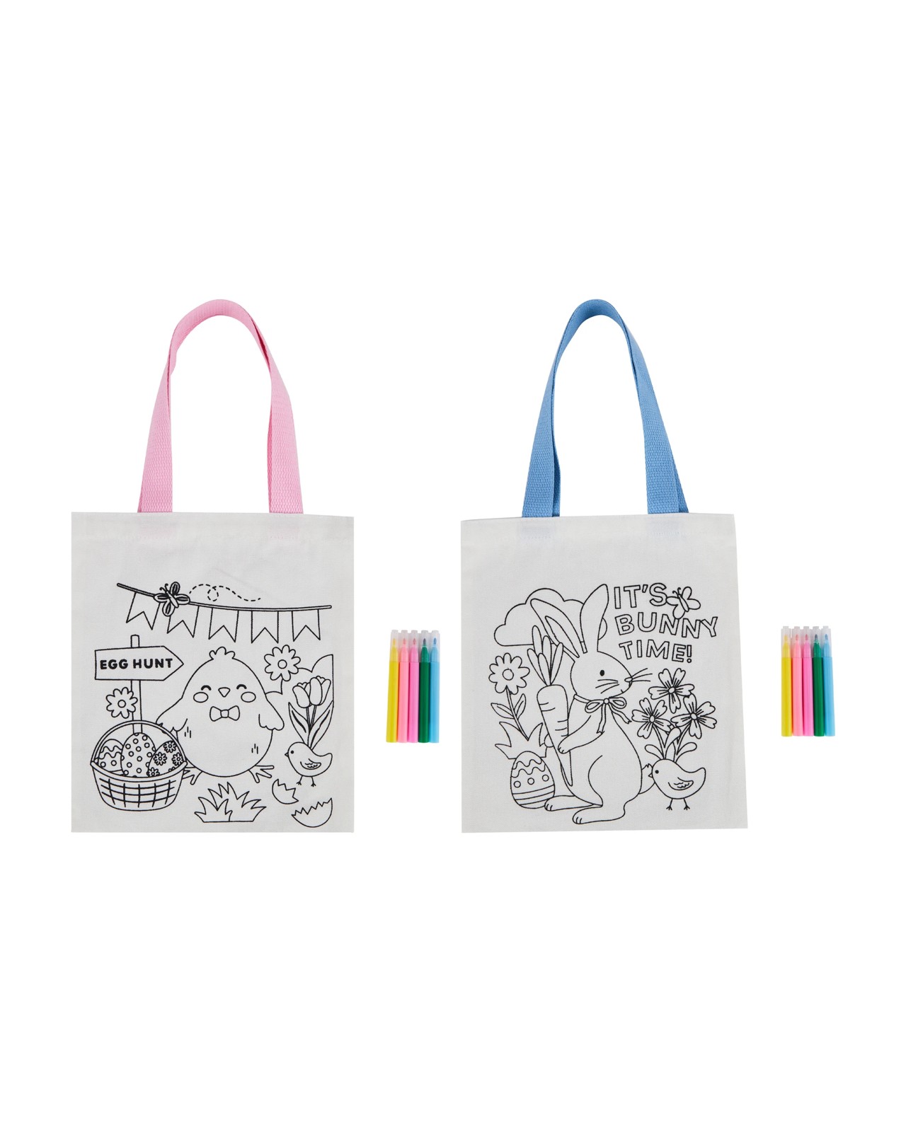 Anko 6 Piece Colour Your Own Easter Tote Bag - Assorted 2 of 3