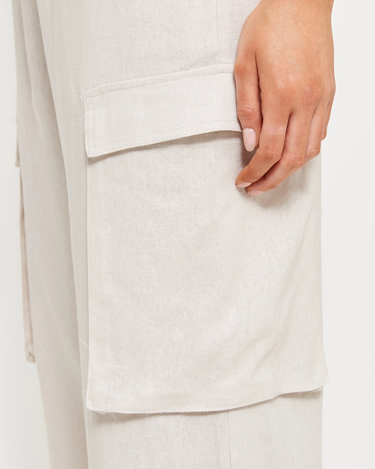 Linen Blend Cargo Pants - Lily Loves 5 of 5