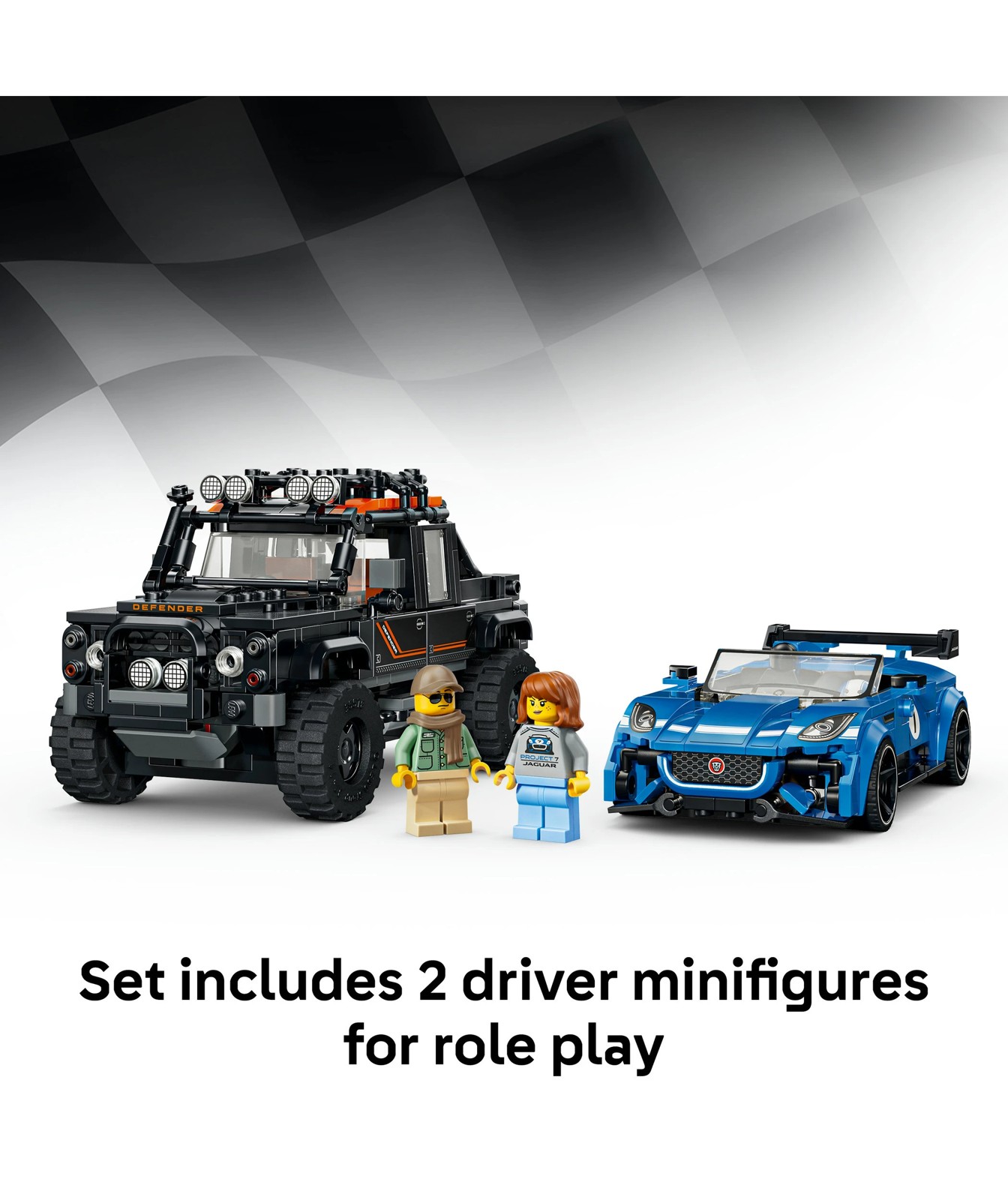 LEGO® Speed Champions Jaguar Project 7 & Land Rover Defender 77264 5 of 5
