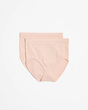 Australian Cotton Blend 2 Pack Seamfree Full Briefs