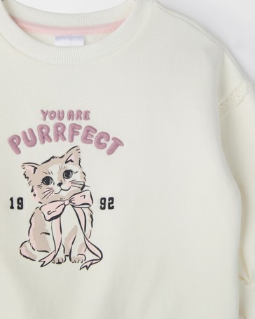 Baby Organic Cotton Lace Frill Jumper