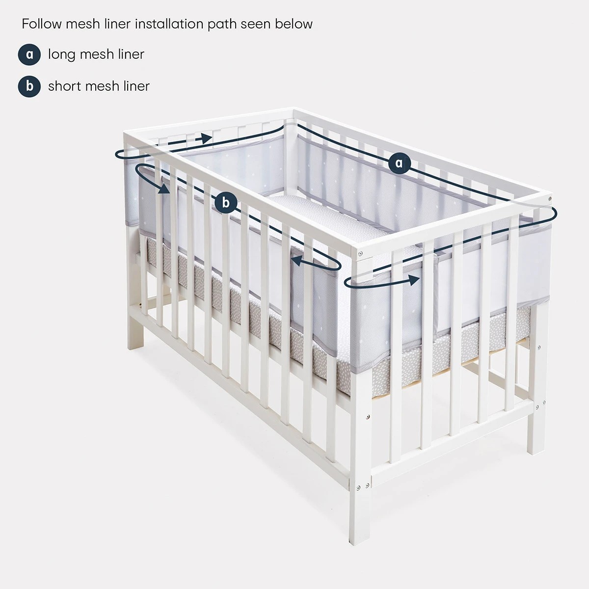 Mesh cot best sale bumper kmart