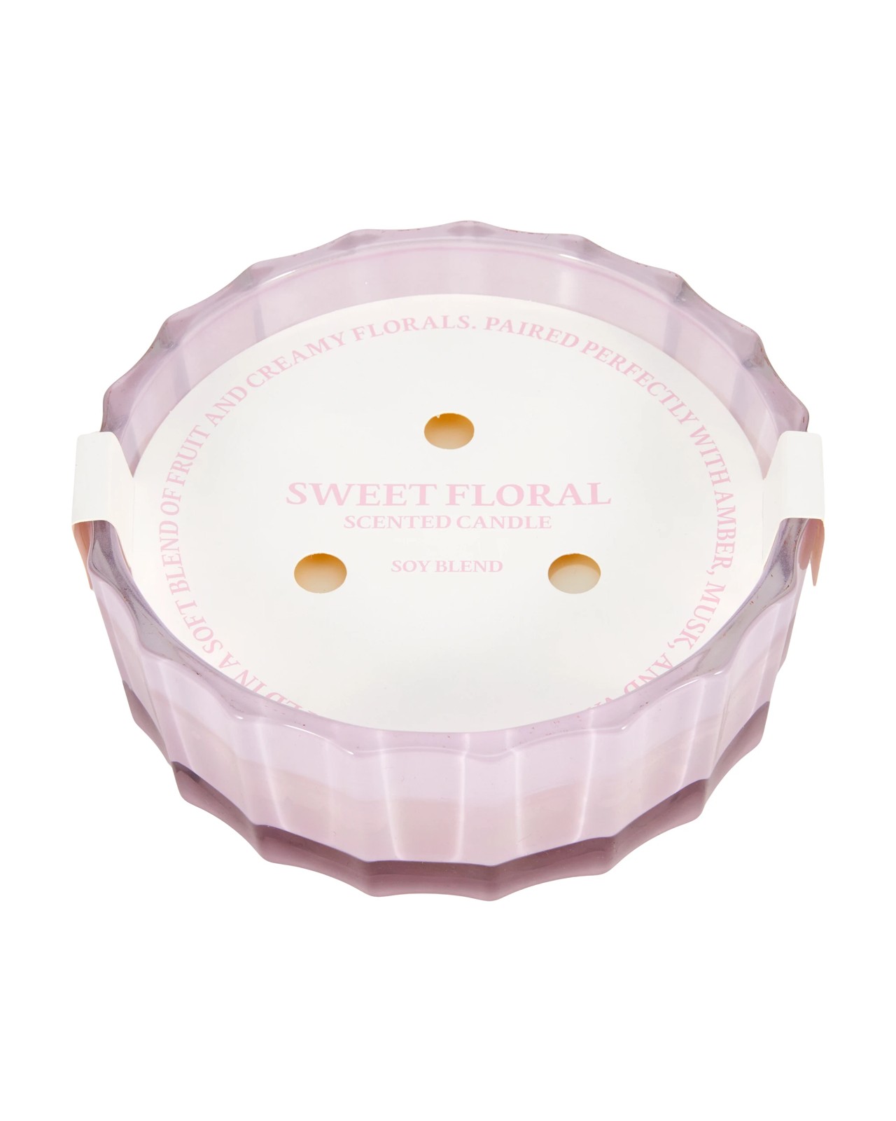 Anko XL Sweet Floral Glass Candle 4 of 5