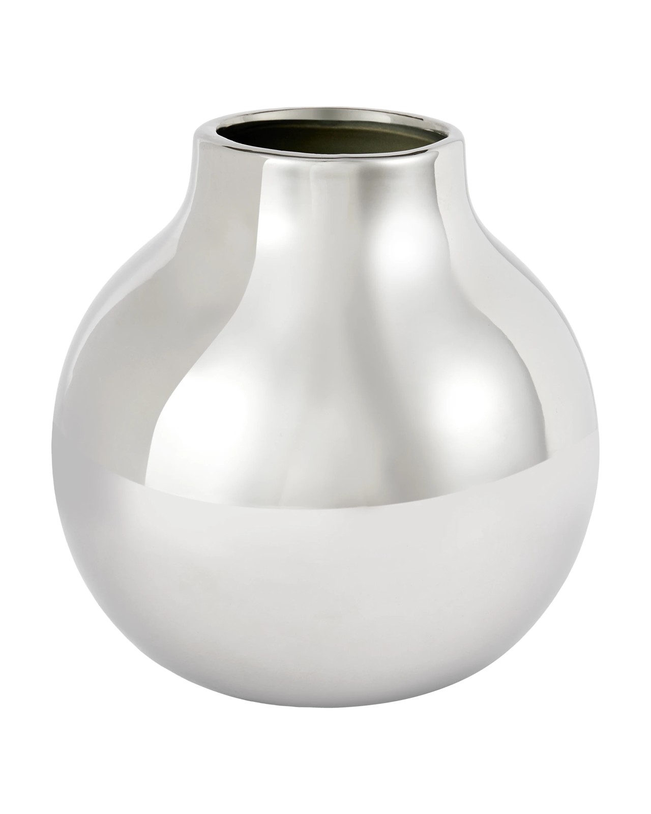 Anko Chrome Look Round Vase 3 of 5