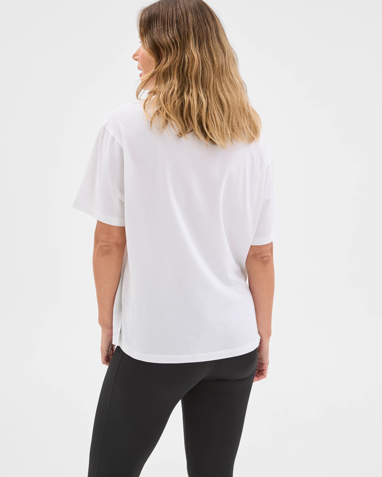 Active Australian Cotton Blend Oversized Graphic T-Shirt - White 6 of 6