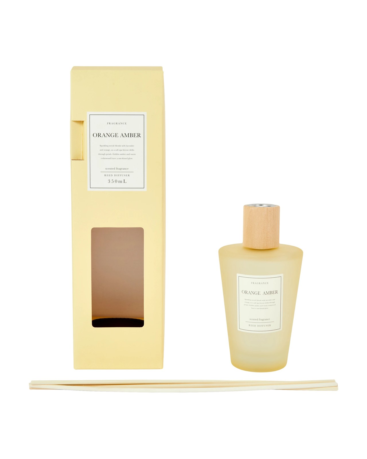 Anko XL Frosted Orange Amber Reed Diffuser 350ml 2 of 6