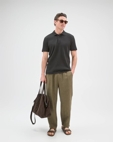 European Linen Wide Leg Pants