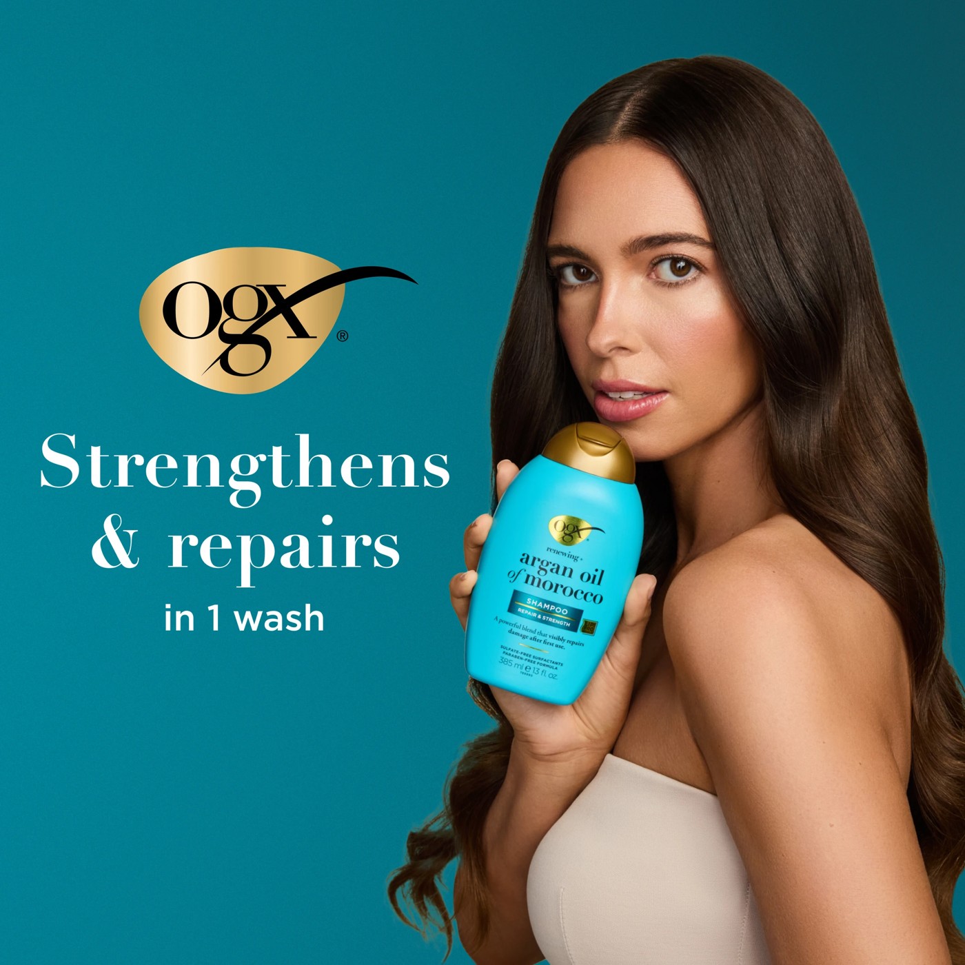 OGX Renewing+ Repairing Argan Oil Of Morocco Shampoo 385ml 4 of 5