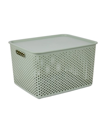 Anko 18L Dot Container - Green