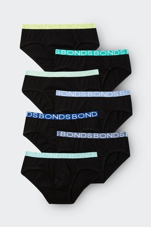 Bonds Back To School Cotton 7 Pack Boys Briefs