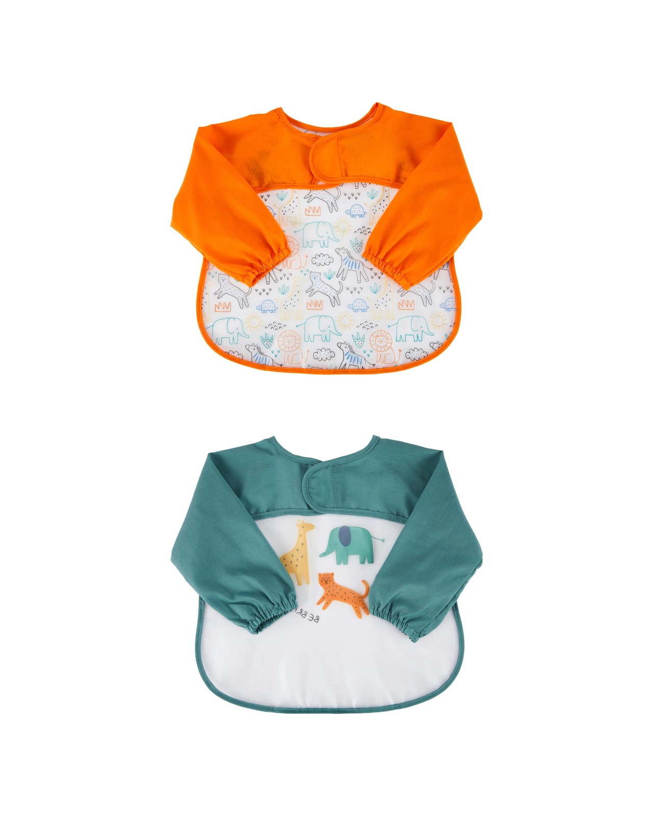 Anko 2 Pack Sleeved Bibs - Jungle 2 of 5
