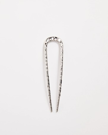 Hammered French Hair Pin