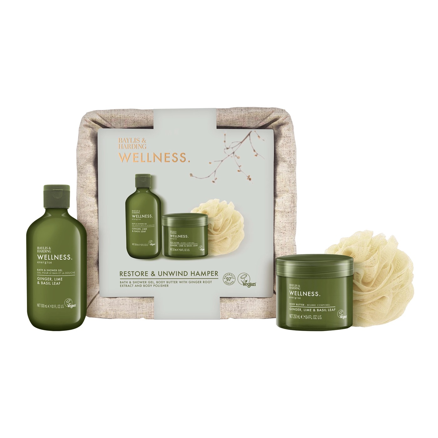Baylis & Harding 3 Pack Wellness Restore & Unwind Hamper Gift Set 3 of 4