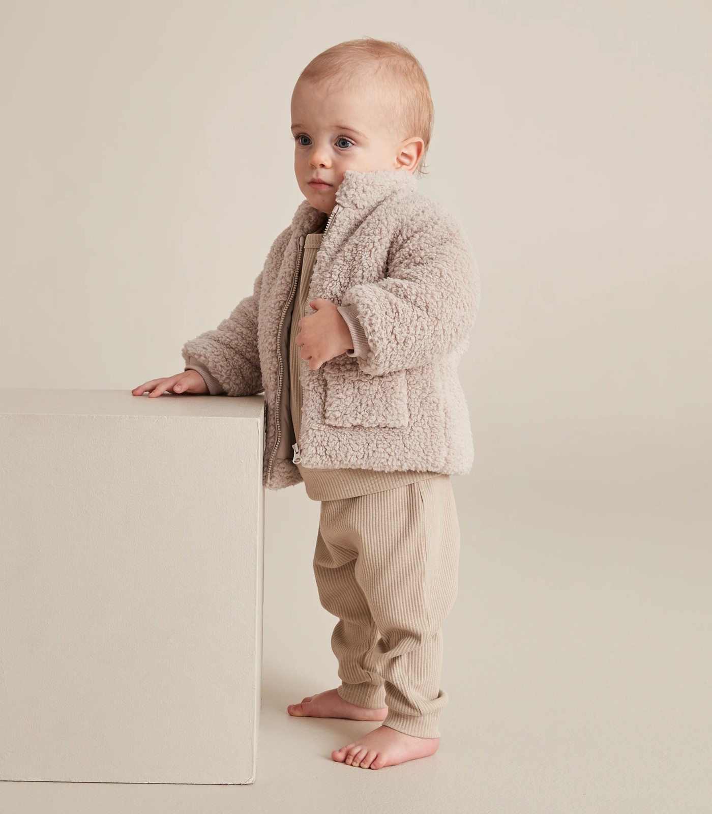 Baby Teddy Fleece Zip Jumper | Target Australia