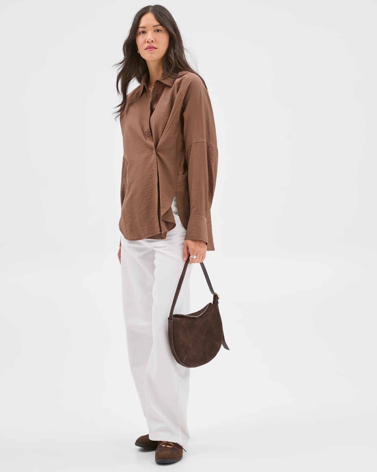 Relaxed 2-Way Shirt - Fall leaf 2 of 6