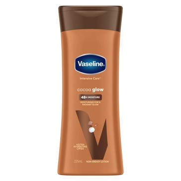 Vaseline Intensive Care Cocoa Glow 48H Moisture Body Lotion 225ml - Ultra Hydrating Lipids