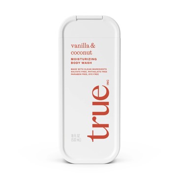 True Inc Moisturising Body Wash 532ml - Vanilla & Coconut