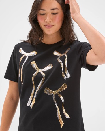 Australian Cotton Embellished Christmas T-Shirt