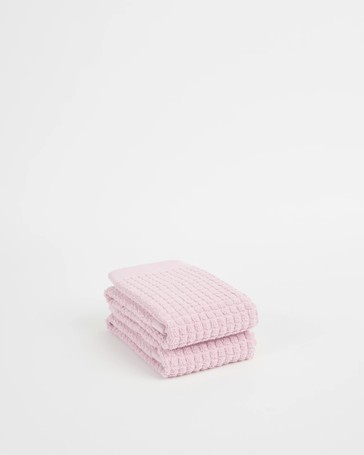 Cassie Textured Australian Cotton 2 Pack Hand Towel