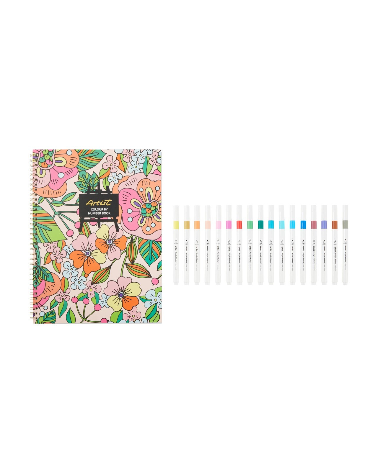 Anko Colour by Number Set - Flowers 2 of 5