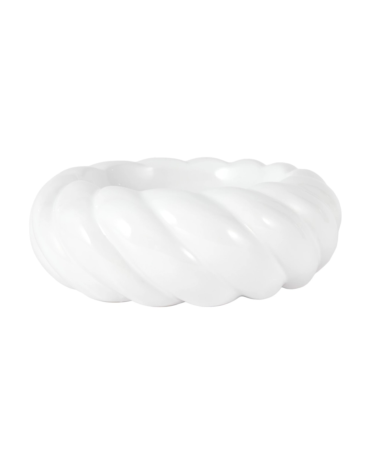 Anko White Twist Edge Decor Bowl 2 of 5