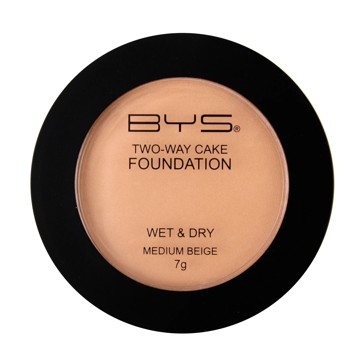 Two-Way Cake Foundation 7g, Medium Beige - BYS