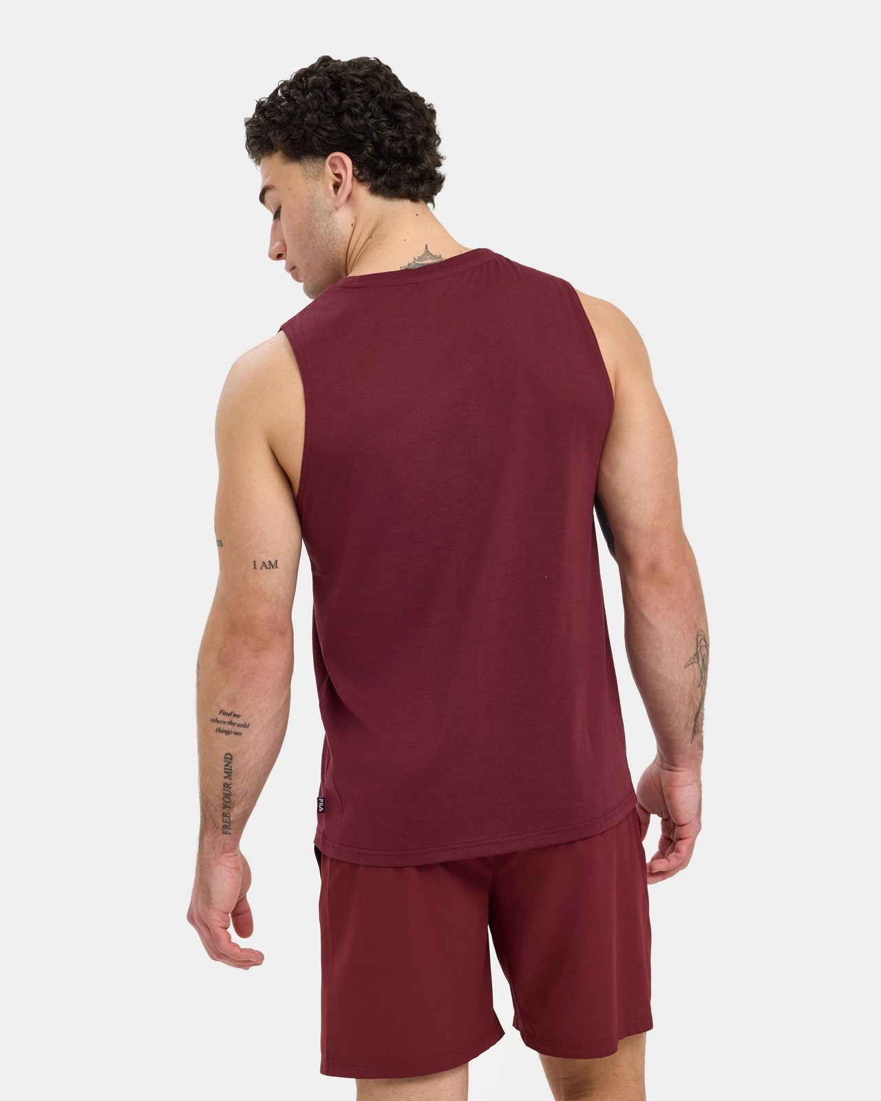 Fila Piero Graphic Tank Top - Chocolate Truffle 3 of 5