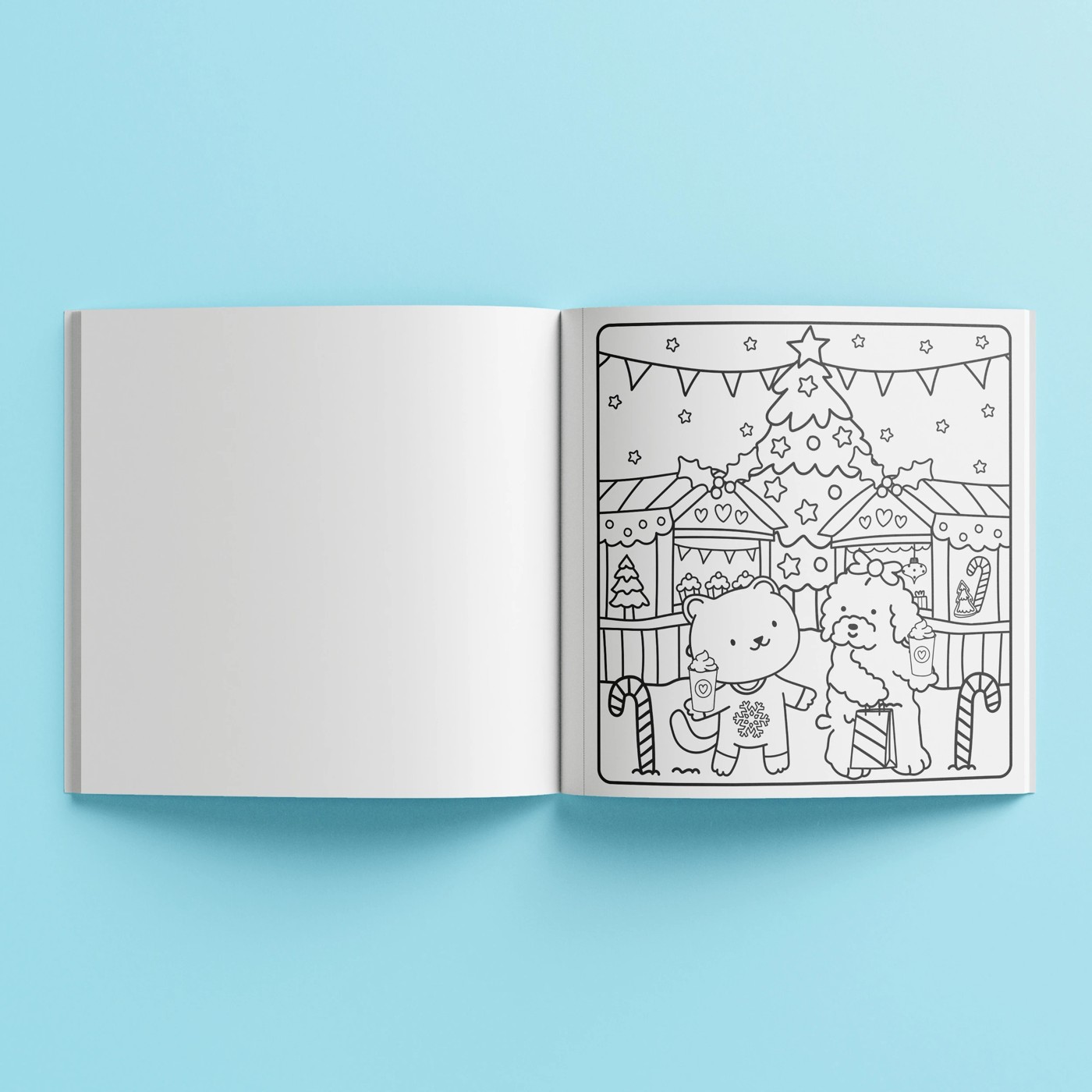 Sunny Vibes: Cosy Christmas Cute and Bold Colouring Book 3 of 3